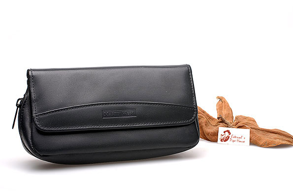 Wess Design Combination Pouch for 2 Pipes Cow fat leather